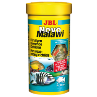 Основной корм в виде хлопьев для растительноядных цихлид JBL NovoMalawi